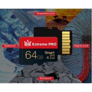 Extreme Pro 64BG I3級高速傳輸NANO SD 記憶卡 附SD卡套